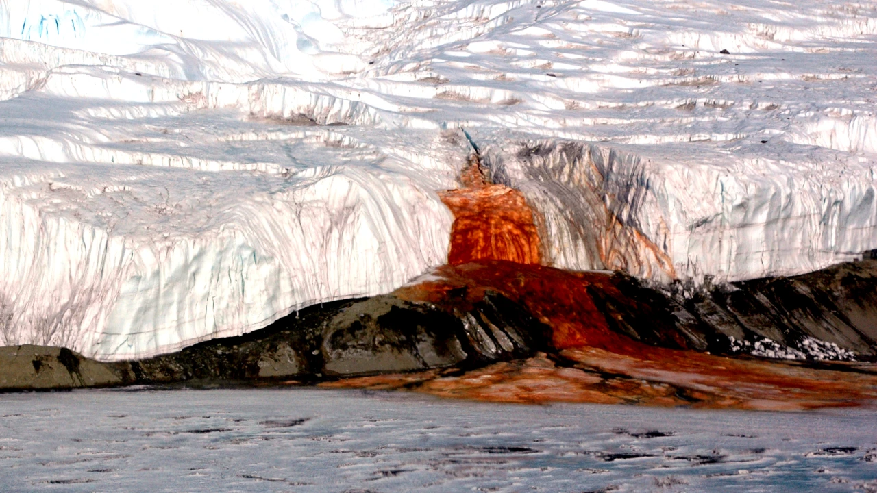Revelado o mistério surpreendente sobre a ‘Cachoeira de Sangue’ da Antártica