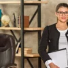 Mulher de negócios no trabalho.