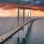 A maior ponte ferroviária da Europa que conecta 2 países e termina no mar