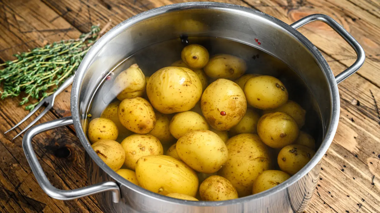 Por que as pessoas estão colocando as batatas na água gelada antes de fritar?