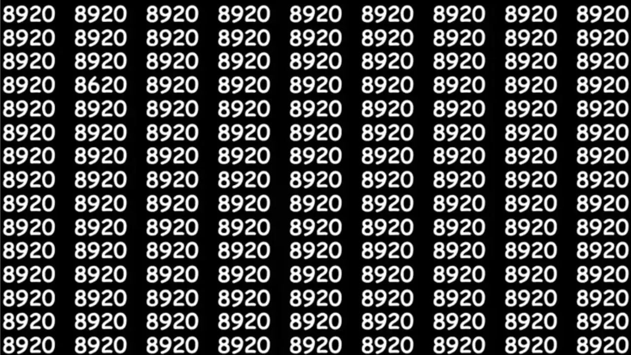 Desafio mental: consegue encontrar o número 8620  na imagem?