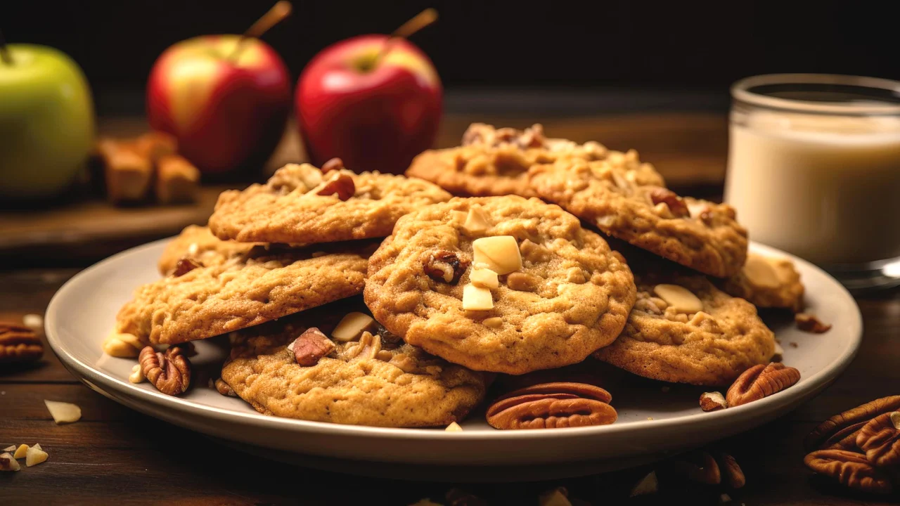 A melhor receita fácil e crocante de cookies de maçã que você irá provar