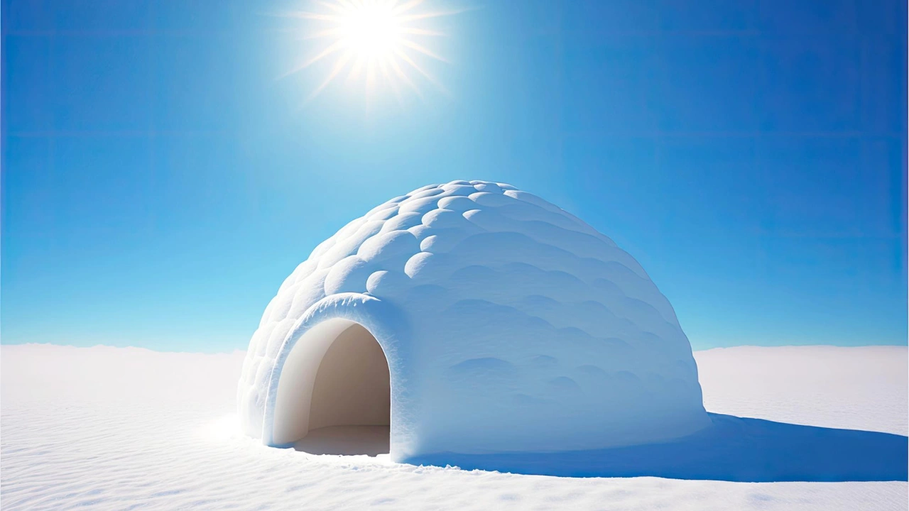 Como o iglu consegue manter um ambiente quente em meio ao frio?