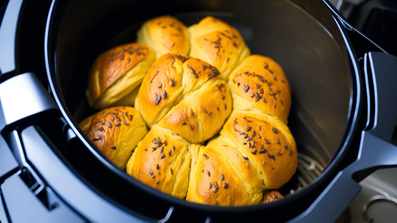 Pão na Air Fryer quentinho e fofinho: receita fácil de apenas 15 minutos