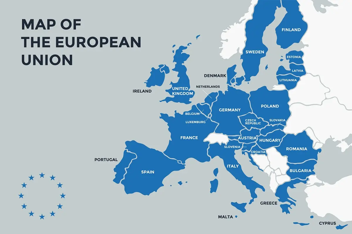 Mapa da Europa União