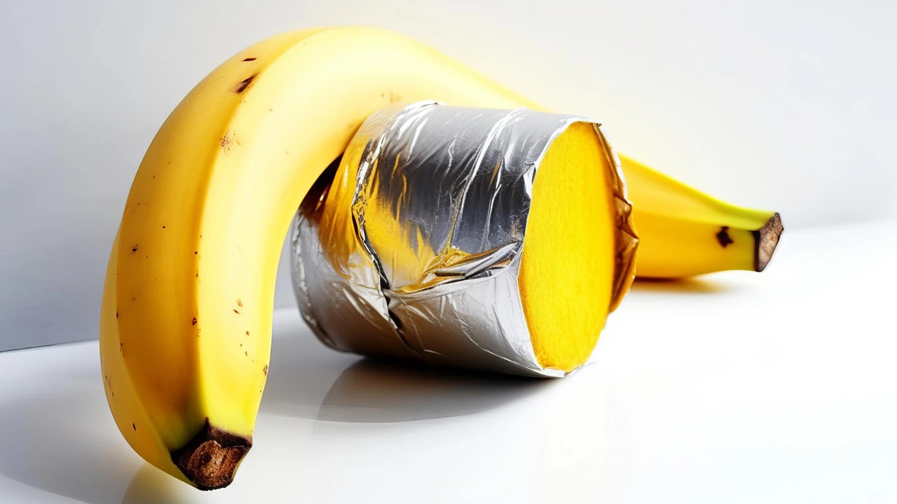 Truque do papel alumínio na banana.