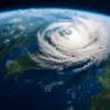 Aumento da temperatura nos oceanos.
