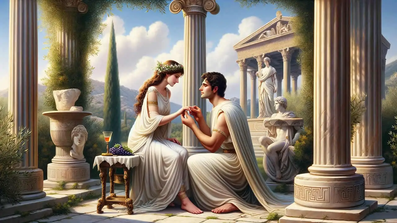 Noivado na Grécia Antiga.