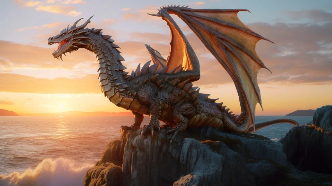 Idade média: dragão mitológico.