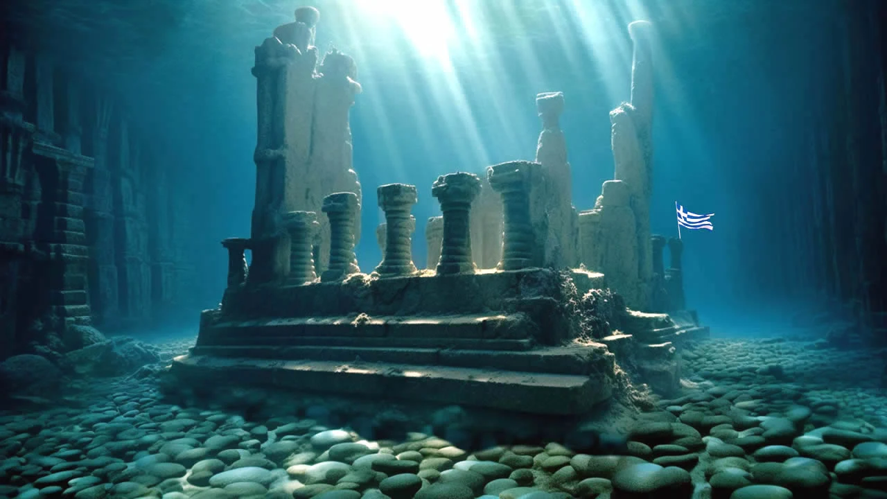 Museu subaquático na Grécia.