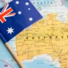 Fatos surpreendentes sobre a Austrália: Mapa de Austrália e bandeira