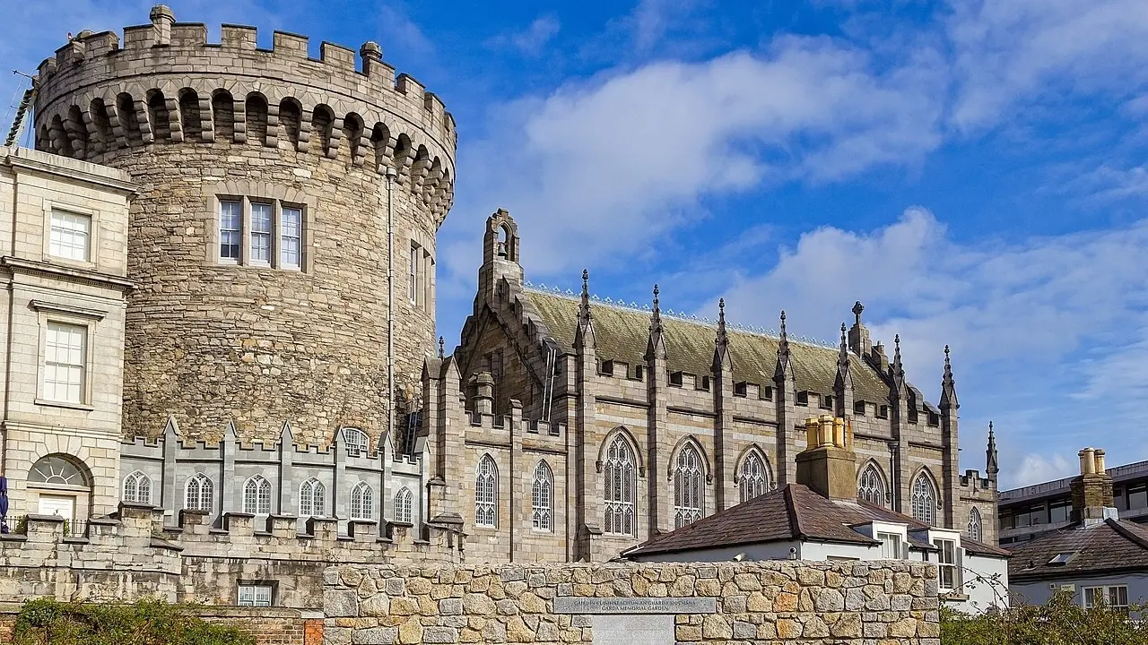 Castelo antigo em Dublin