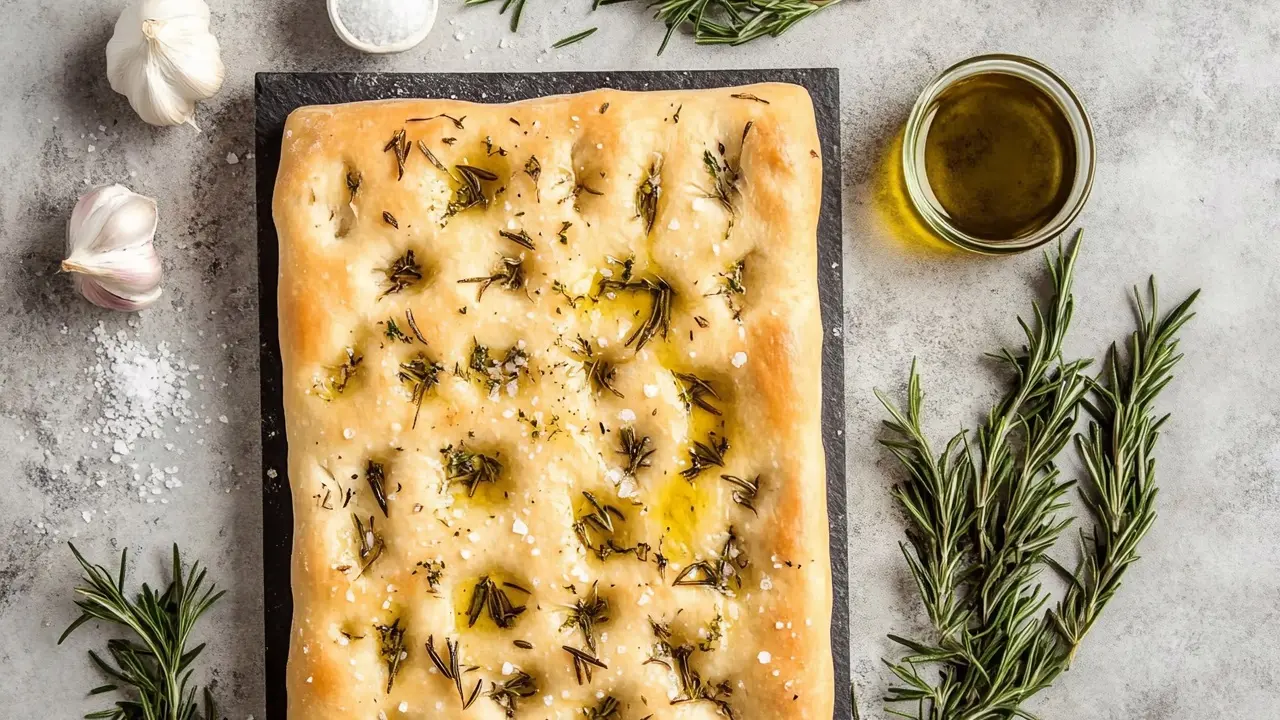 Focaccia: pão italiano que parece pizza, mas não e