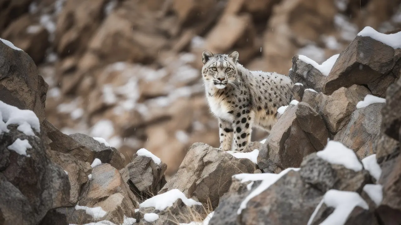 Descubra os desafios enfrentados pelo leopardo das neves e como a mudança climática ameaça sua sobrevivência nas montanhas.