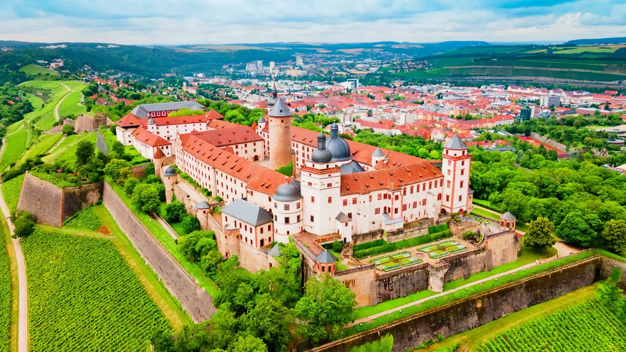 Fortaleza Marienberg Wurzburg, cidade na Alemanha