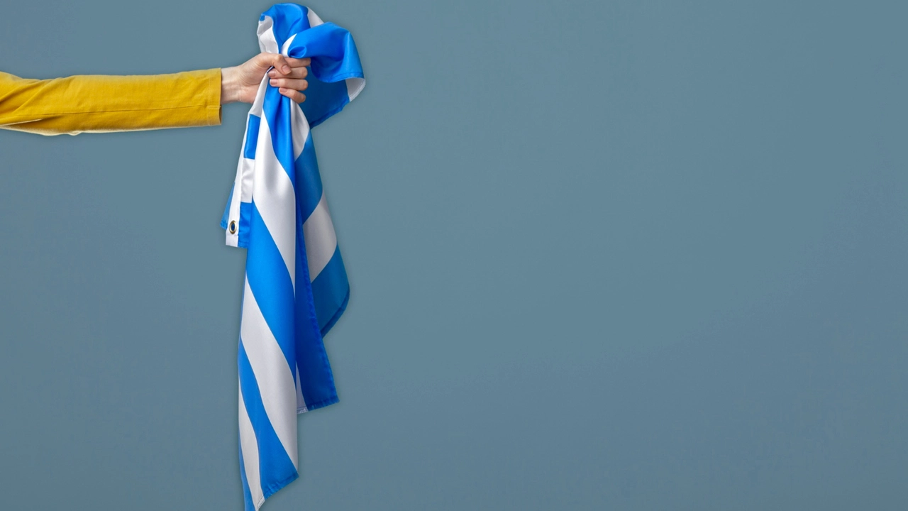 Bandeira da Grécia.
