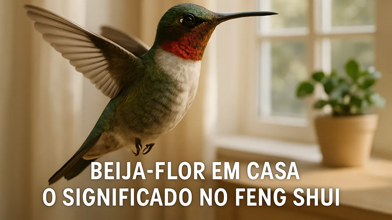 Beija-flor na sua casa? Veja o que isso significa no Feng Shui
