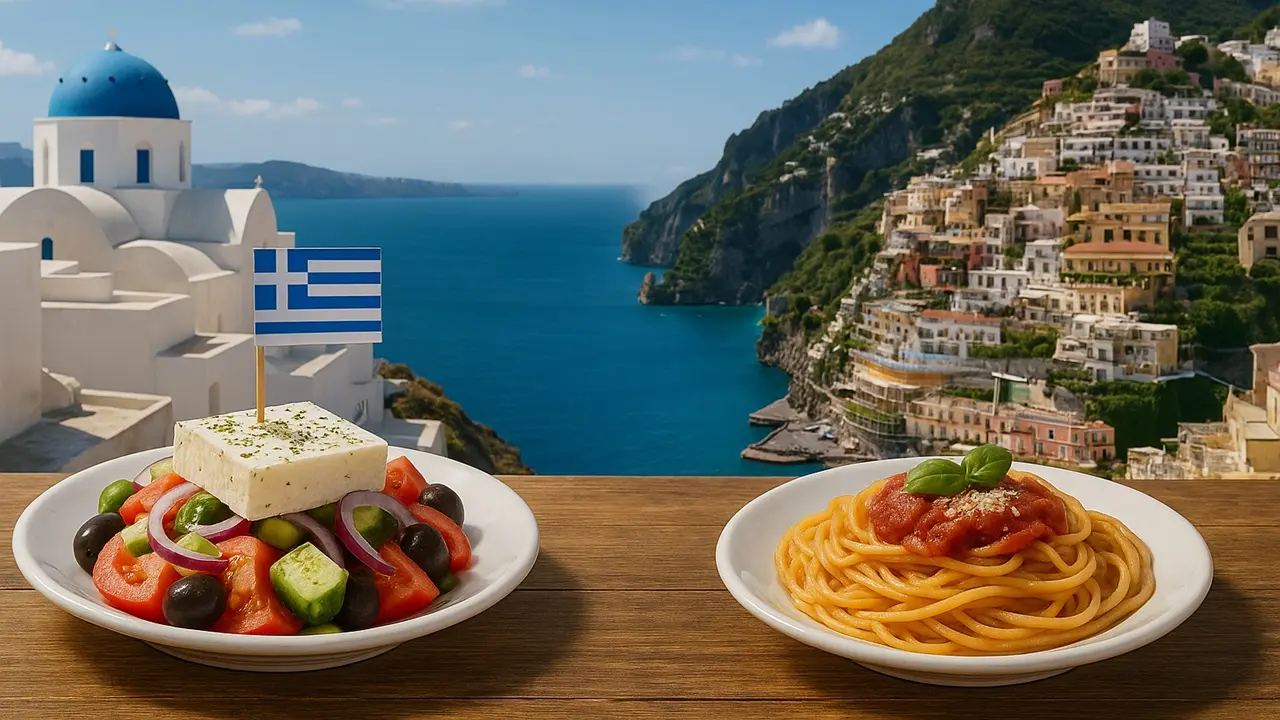 Qual é a melhor, a comida grega, ou a italiana?