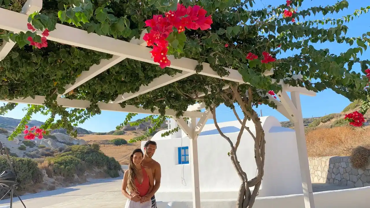 Igreja ilha grega de Milos.