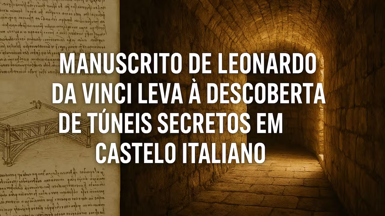 Manuscrito de Leonardo da Vinci leva à descoberta de túneis secretos; confira