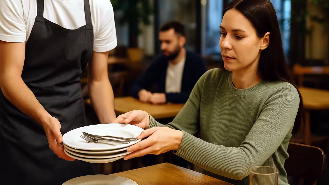 Você ajuda os garçons a arrumarem a mesa? Veja o que isso revela sobre você