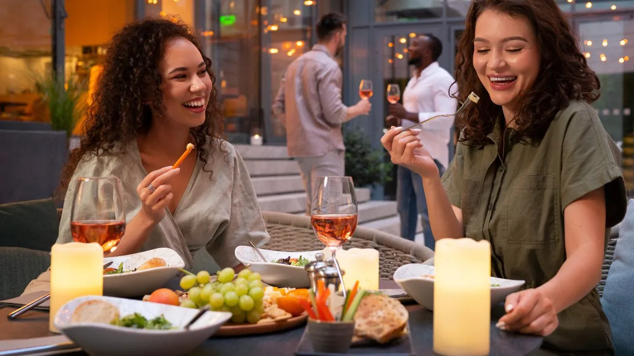 featured_img Pessoas comendo fora de casa.