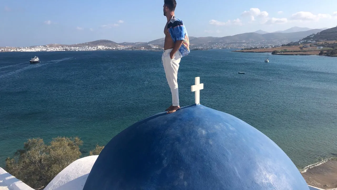 Paros, na Grécia.