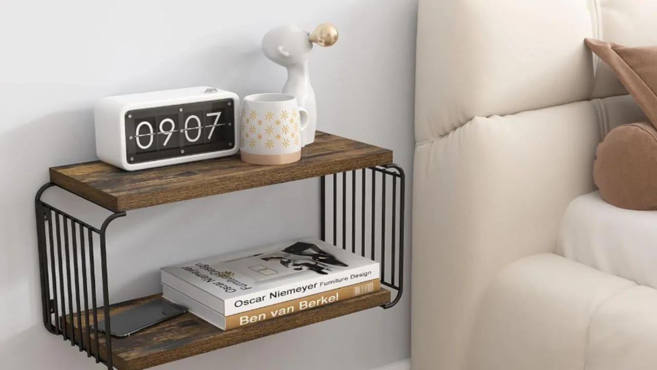 Prateleira flutuante.