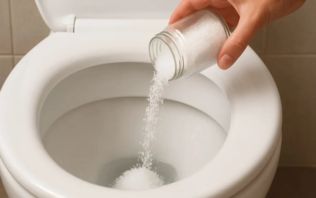 Por que tantas pessoas estão colocando sal no vaso sanitário?