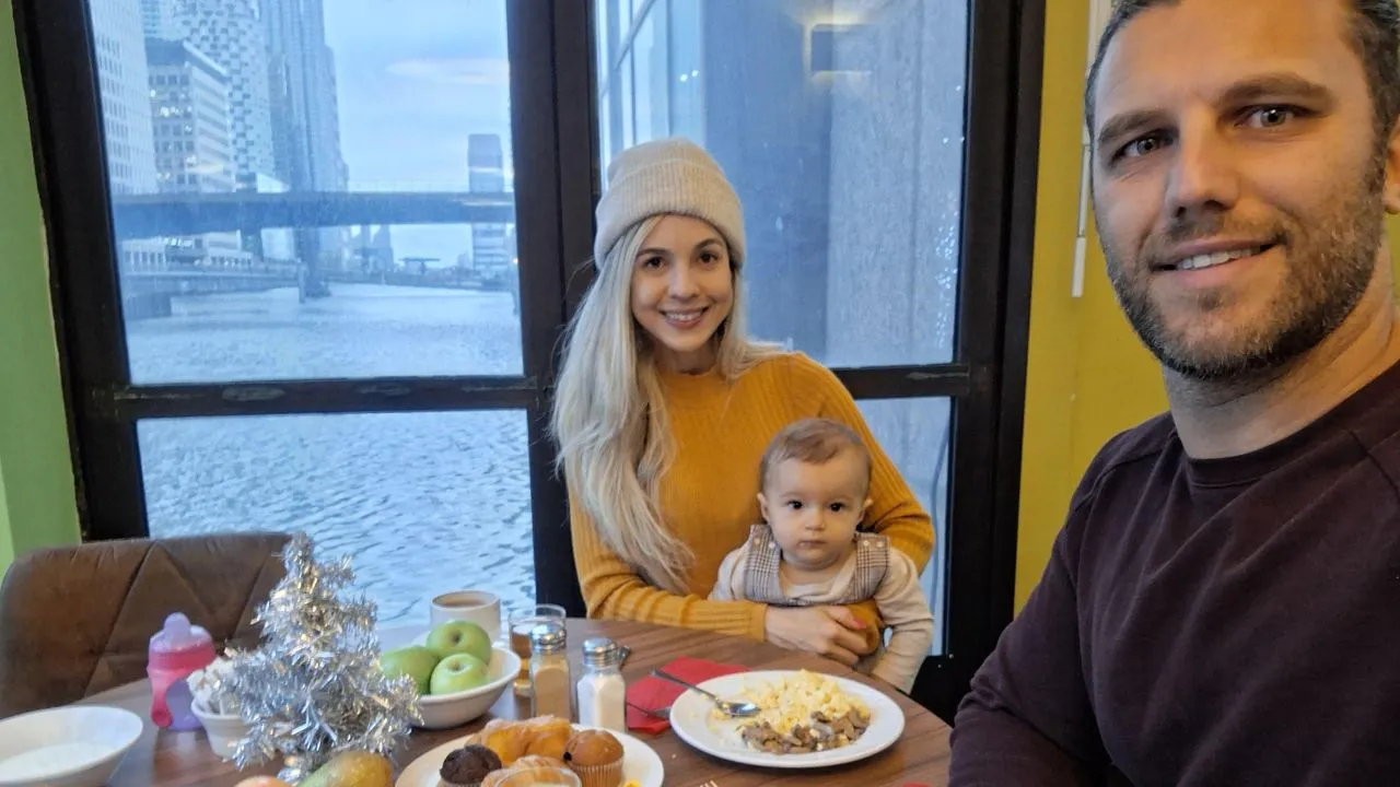 Vista do Rio Tâmisa no Britannia International Hotel.